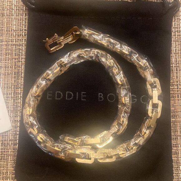 EDDIE BORGO Supra Link Necklace and Earrings $675 MSRP Brand New in Packages - Picture 8 of 11